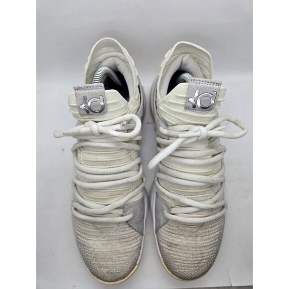 Nike KD 10 Still KD Basketball Shoes Mens 9 White Pure Platinum Athletic Sneaker main image 7